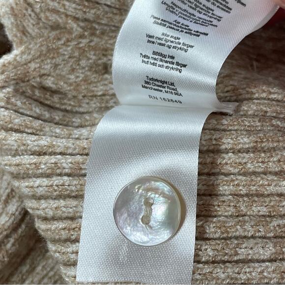 4th & Reckless Tasha Ribbed Knit Crop Top Tank, Camel sz L soft oatmeal cottage - Picture 9 of 11